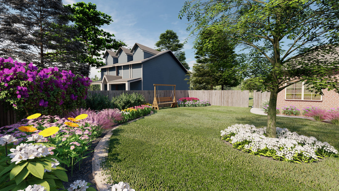 landscape design for a ranch style house