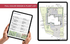 online landscape design plans for a large yard