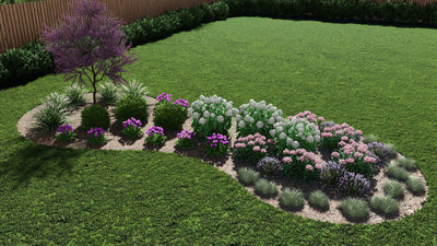 Low-Maintenance Garden Bed Design for your yard and seasonal blooms