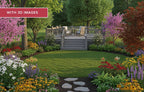 3d landscape design of a native and beneficial back yard
