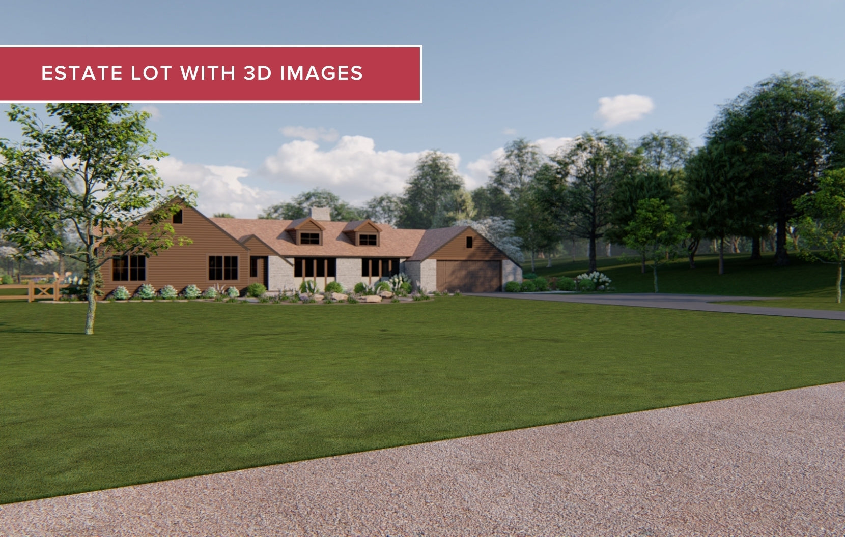 landscaping ideas for a ranch house ideas with a big front yard 