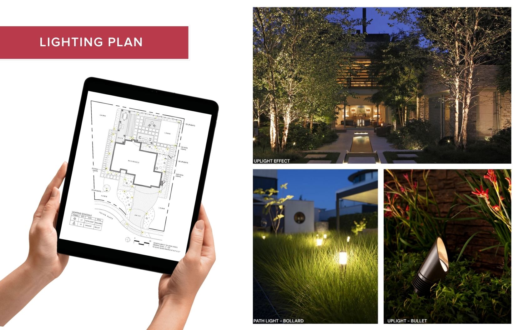 custom landscape lighting ideas