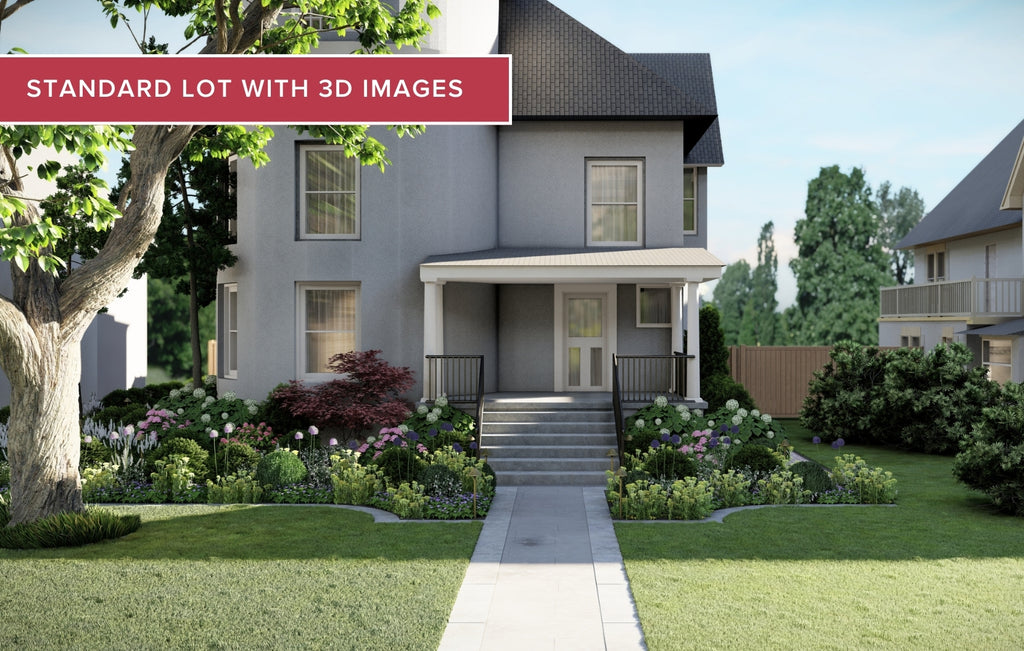 front yard design plans from online landscape design company Bower & Branch
