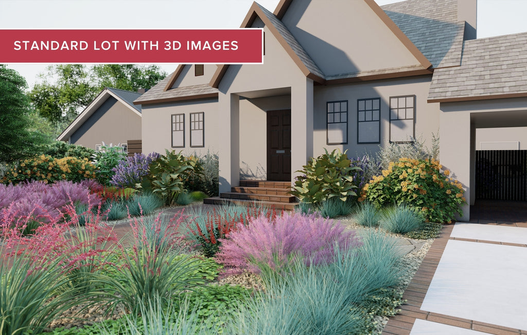 landscaping designs for front yard. no mow garden
